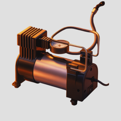 Portable Car Air Pump – Single Cylinder Tire Inflator & Compressor for Car, Truck, Bus & Van