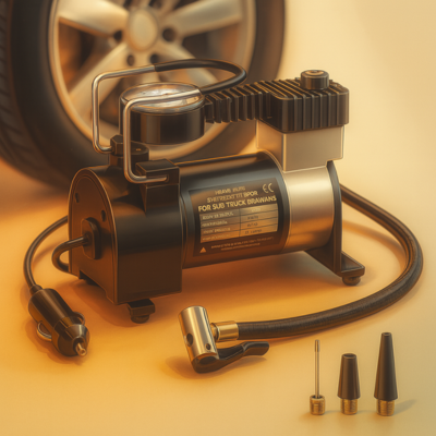 Portable Car Air Pump – Single Cylinder Tire Inflator & Compressor for Car, Truck, Bus & Van - Image 4