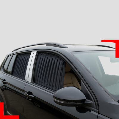 4Pc Universal Car Railing Side Window Curtain – Privacy & Sun Protection for All Sedan Cars