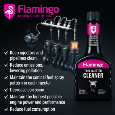 Flamingo Fuel Injector Cleaner 354ml – Petrol Saver & Engine Performance Additive - Image 3