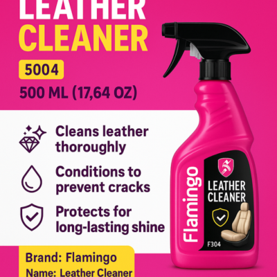 Flamingo Leather Polish 500ml – Car Seats, Dashboard, Carpets & Mats Protector - Image 3