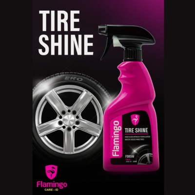 Flamingo Tire Shine 500ml – Tire Polish, Tire Wax & High Gloss Spray - Image 3